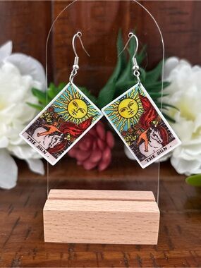 Tarot Card Earrings - The Sun